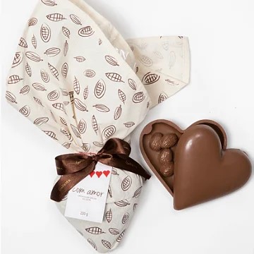 Coração de Chocolate ao Leite 40% Cacau